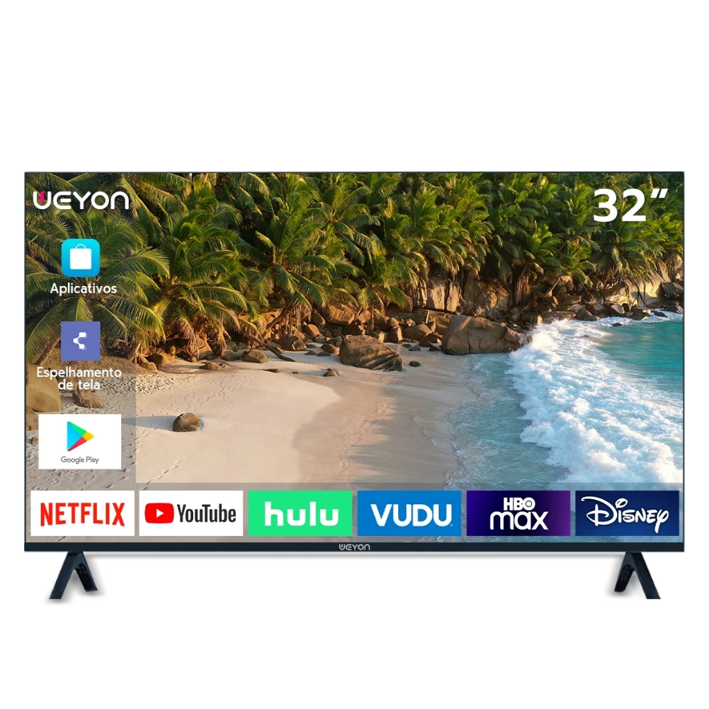 Smart Tv 32'' Led Hd Weyon Tv 60hz 32wdsnbx 100/240v