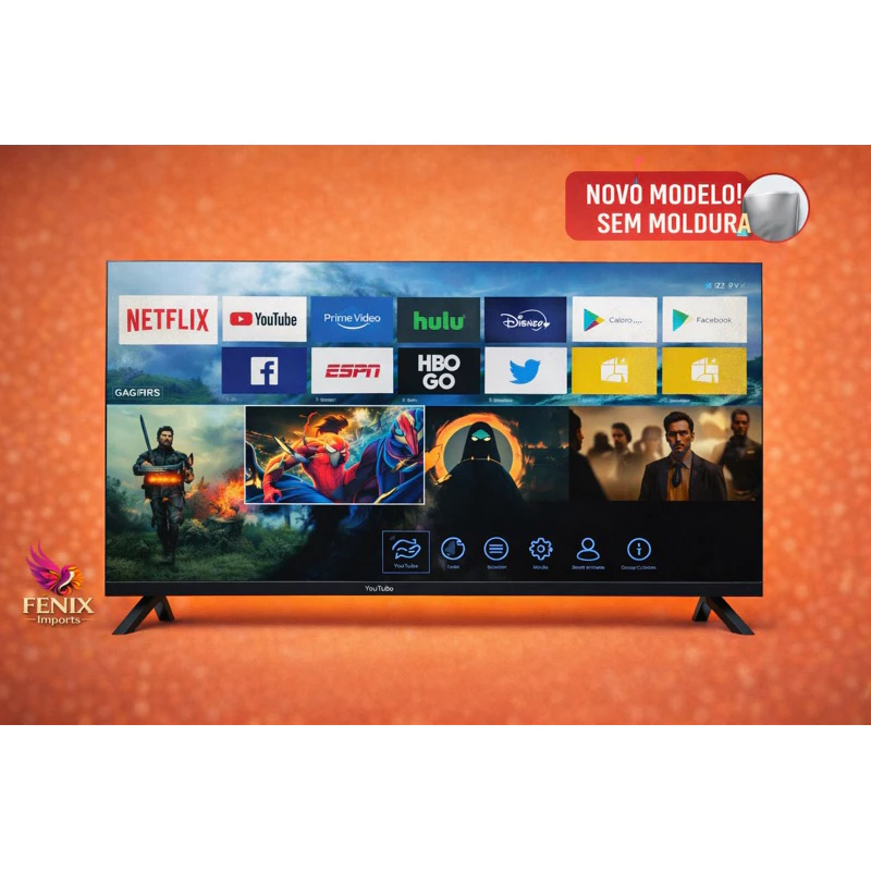 TV 32" Smart North Tech /Bluetooh / YouTube/ HDMI/ Netflix/ Play Store/ Wifi outros ..