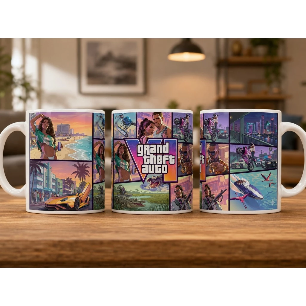 Caneca GTA 6 Vice City 325ml