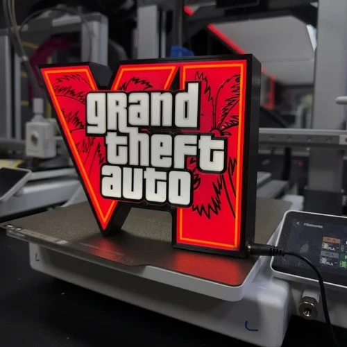 Caixa de luz luminária GTA 6 com fonte