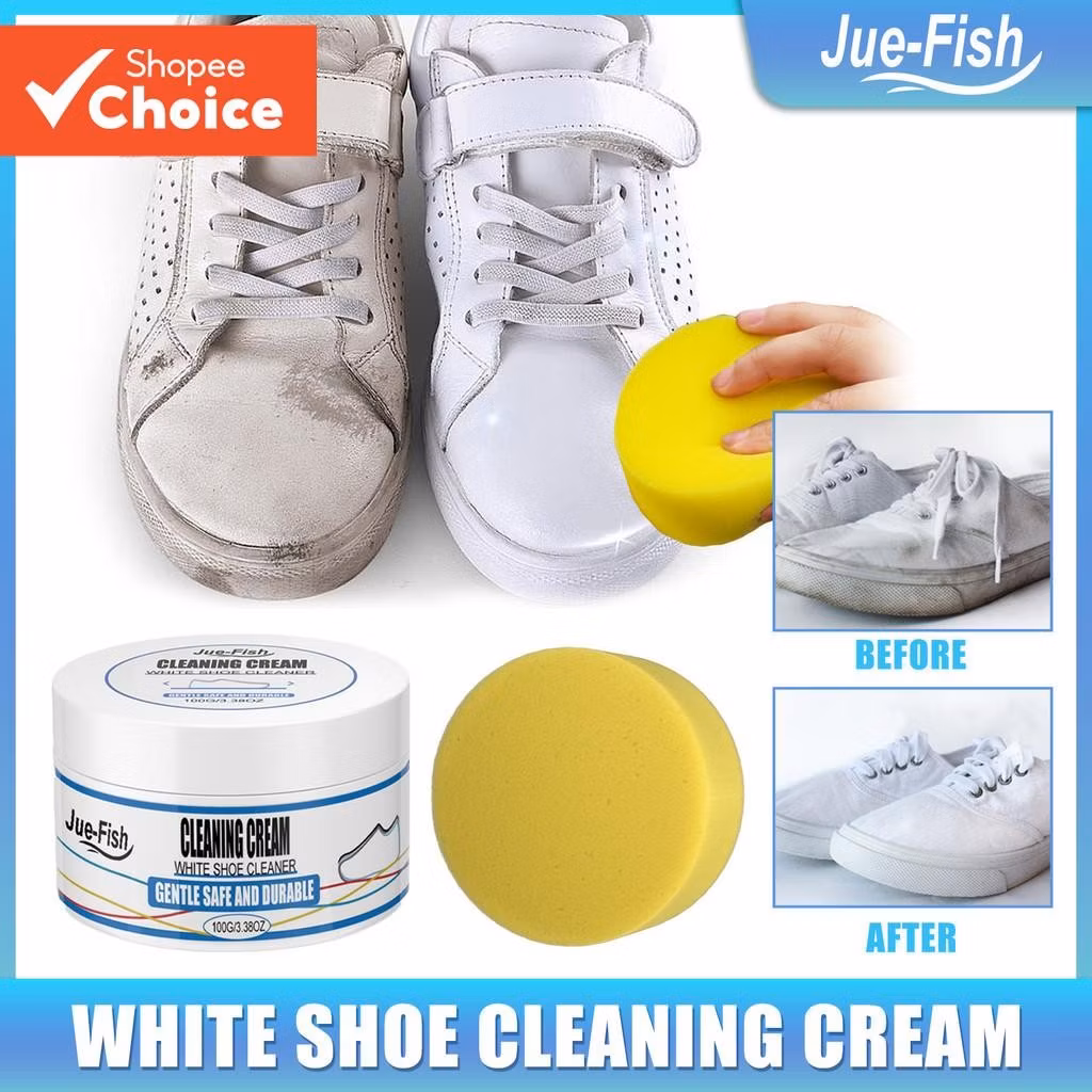 Removedor De Manchas De Pasta De Limpeza De Sapatos Branco Sem Enxágue