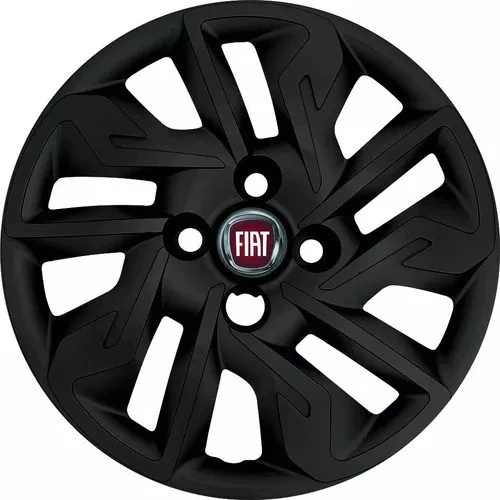 Calota Argo 2017 - 2018 - 2019 - 2020 - 2021 Preto Fosco - Aro 14 p/ cubo baixo - Tiger