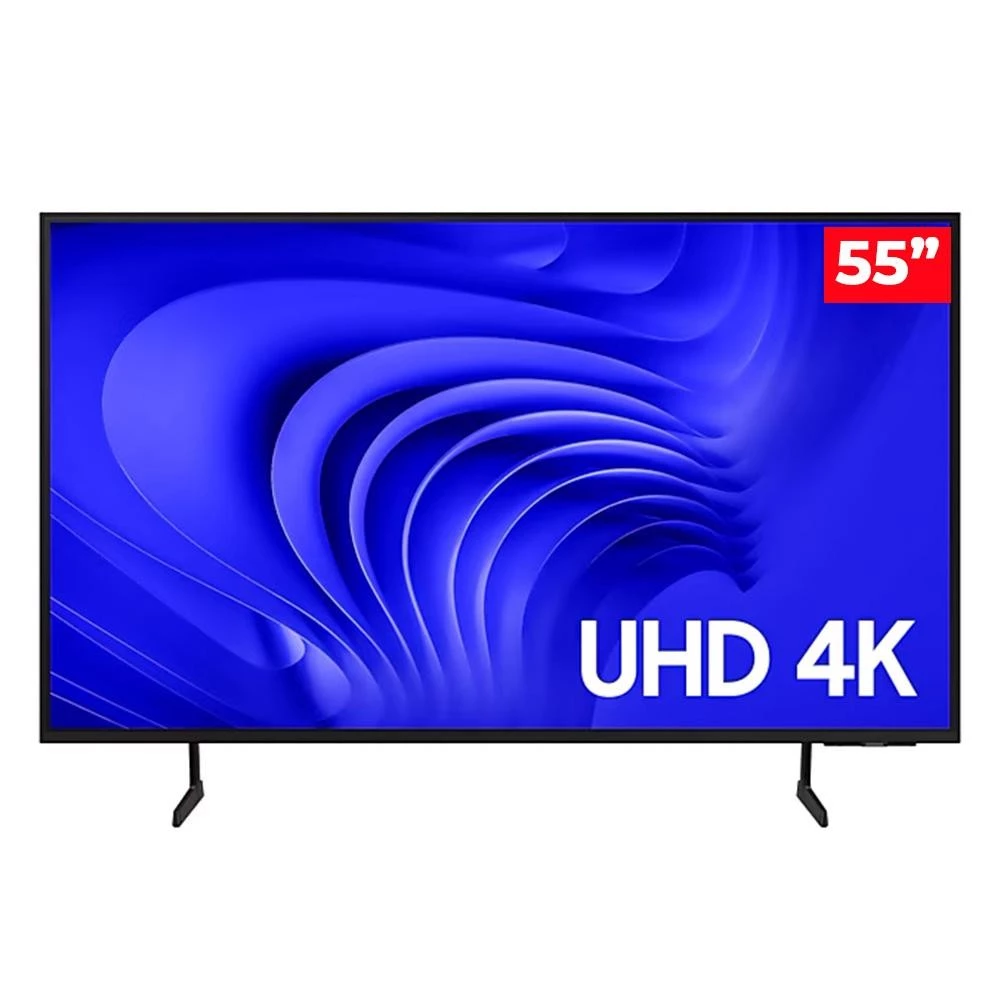 Smart TV Samsung 55" UHD 4K 55DU7700 com Gaming Hub, IA Energy Mode, Alexa built in