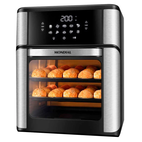 Fritadeira Air Fryer Forno Oven 12L Mondial AFON-12L-BI 2000W