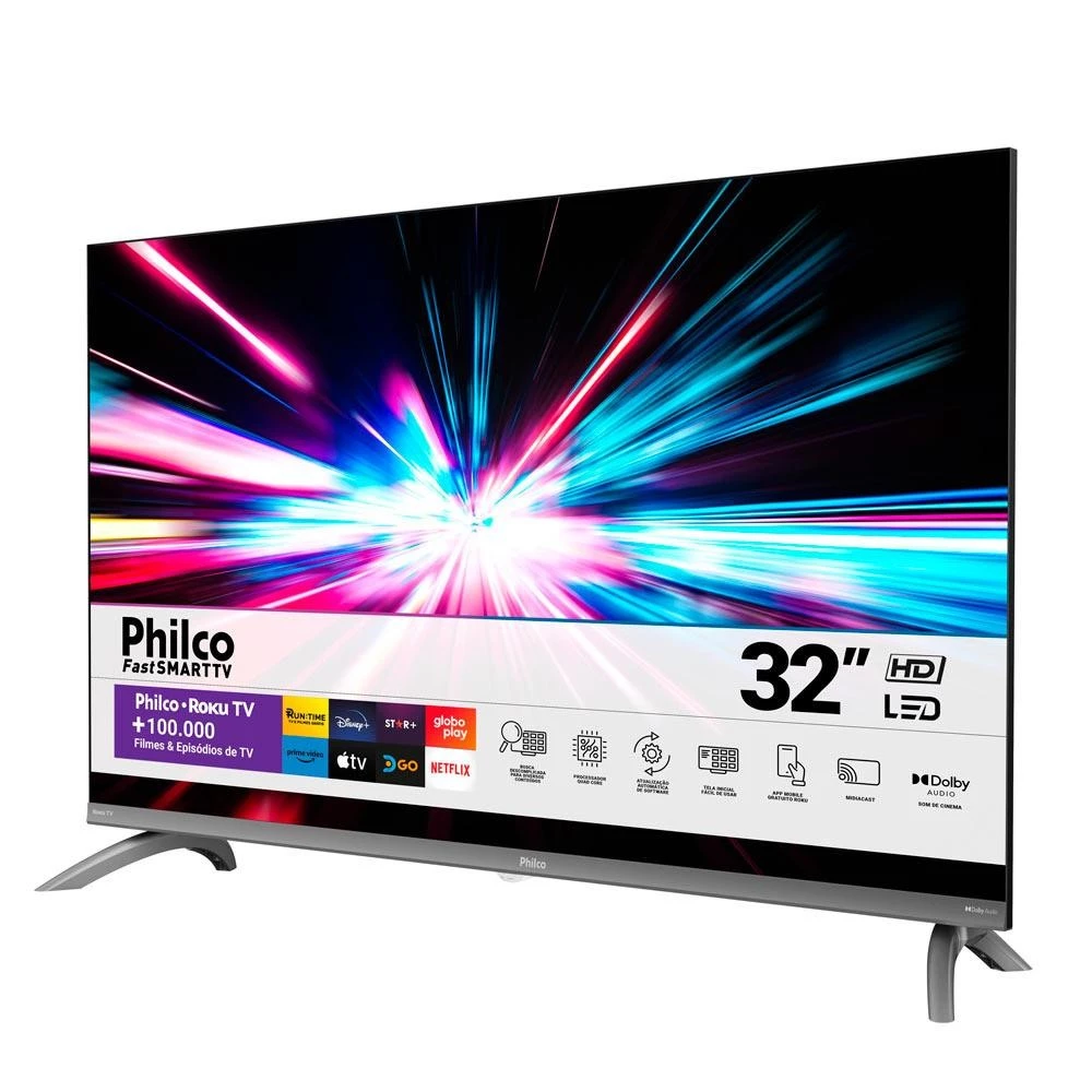 Smart TV Philco PTV40M9GR2CGB LED 40" Full HD Roku TV Cinza