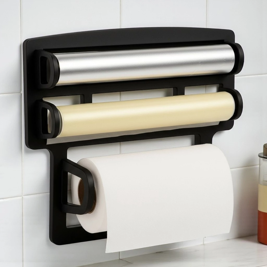 Porta Papel Toalha Triplo Suporte