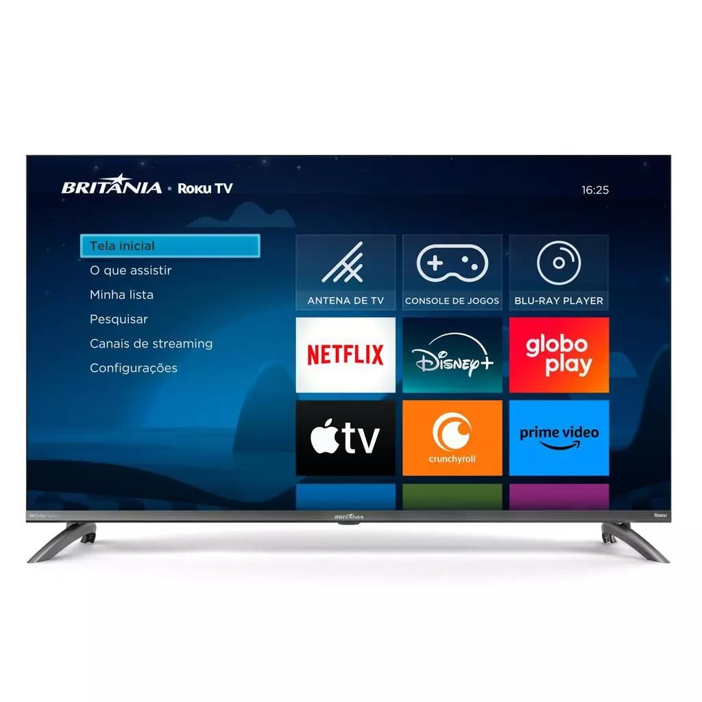 Smart TV 40" Britânia BTV40M9GR2CGB Roku TV LED Dolby Audio