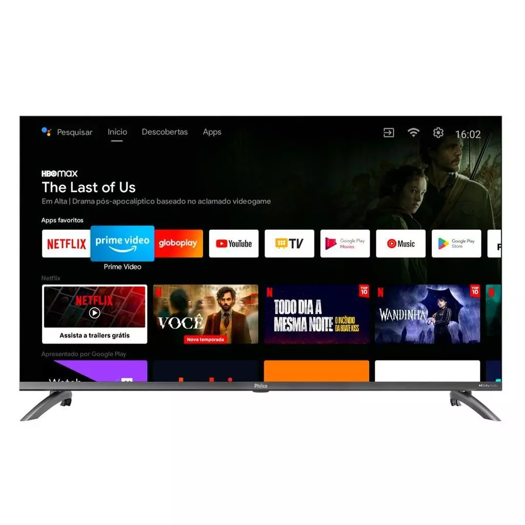 Smart TV 40" Philco LED Android TV Dolby Audio PTV40M9GACGB