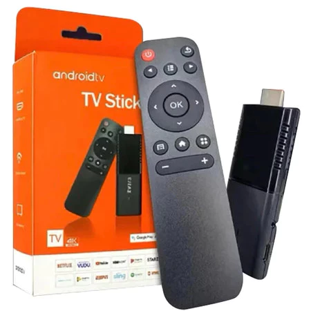 Tv Stick / Smart Tv Android 4k Wi-Fi HDMI Streaming Tipo De Controle Remoto Mini Preto
